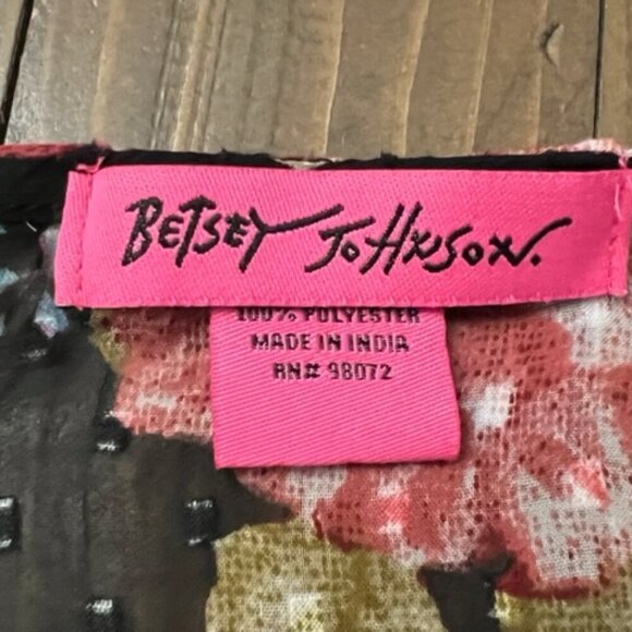 Betsey Johnson Sheer Floral Duster Fairy Whimsigoth Festival Women's Size OSFM - Picture 6 of 6